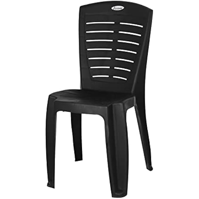 rayihni كرسي إيريس - بلاستيك للدراسة باللون الأسود، 12-24 شهرًا - Image 1